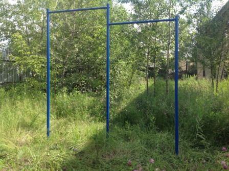 Уличный турник двухуровневый Городок