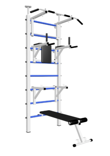 Шведская стенка Sv Sport враспор (Турник стандарт/Брусья/Стойка/Скамья) (275-295 см) В707