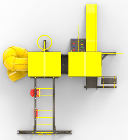 Детская площадка Пикник "Блэк" Пацифик Лайт с винтовой трубой