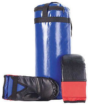 картинка Боксерский мешок 6кг + перчатки от магазина БэбиСпорт