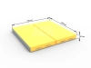 картинка Мат кожзам LittleSport (100х100х10см) складной в 2 сложения серый\желтый от магазина Лазалка