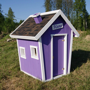 Детский игровой домик Фантазия в натуральном цвете 