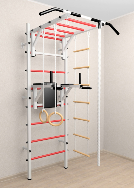 Шведская стенка Sv Sport 523 (Турник рукоход/Брусья/Канат/Кольца/Лестница)