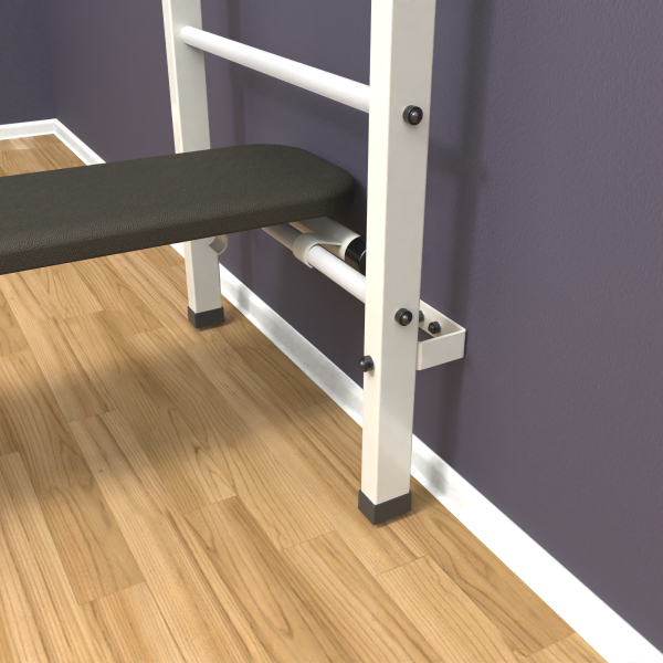 Шведская стенка «LittleSport» Л 3.0 Белый белые ступени