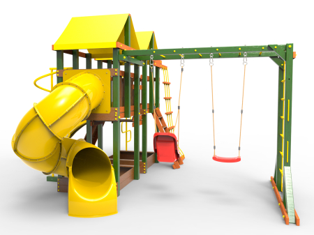 Детская площадка Пикник "Вега" Пацифик Лайт с винтовой трубой