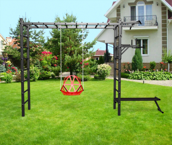 картинка Уличная шведская стенка Sv Sport рукоход У541 (Турник/Брусья/Скамья/Со спинкой) от магазина Лазалка