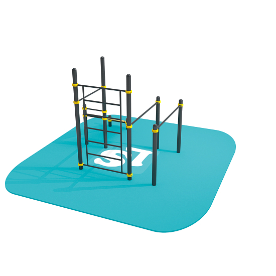 картинка Спортивный комплекс турник, брусья, скамья для пресса, шведская стенка Workout LS49 от магазина Лазалка