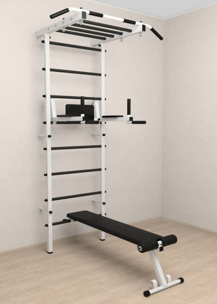 Шведская стенка Sv Pro рукоход 854 (Турник Pro рукоход/Брусья/стойка/Скамья)