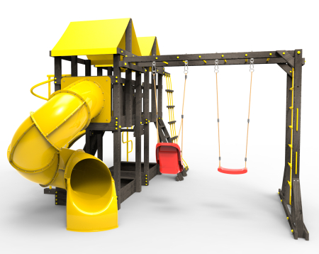 Детская площадка Пикник "Блэк" Пацифик Лайт с винтовой трубой