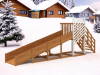 Зимняя горка "IgraGrad Snow Fox", скат 5 м мод.2