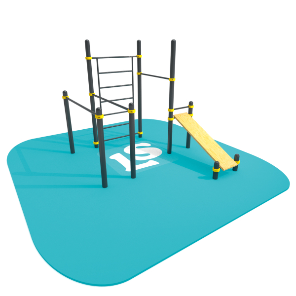 картинка Спортивный комплекс турник, брусья, скамья для пресса, шведская стенка ВоркАут ЛС49 от магазина Лазалка