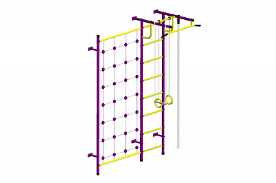 Детский спортивный комплекс ДСК "Пионер-С3С" пурпурный-жёлтый