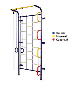 Детский спортивный комплекс ДСК "Пионер-С1л" (пристеночный) синий-радуга