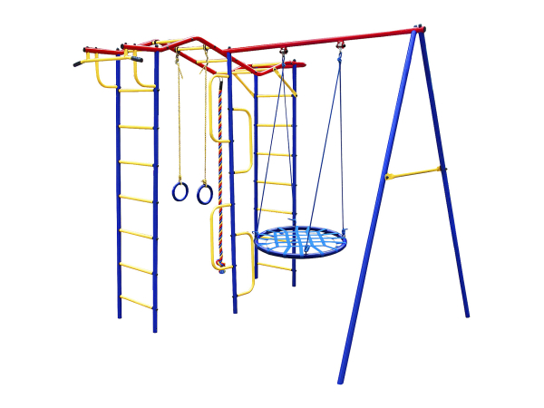 картинка Детский спортивный комплекс для дачи Пионер "Вираж" (Гнездо 80М) от магазина Лазалка