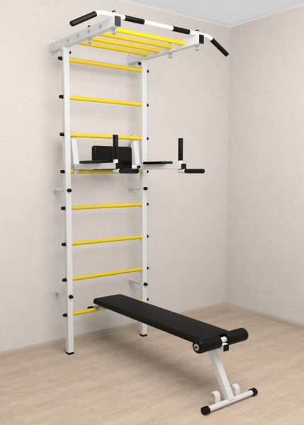 Шведская стенка Sv Pro рукоход 854 (Турник Pro рукоход/Брусья/стойка/Скамья)