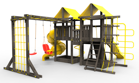 Детская площадка Пикник "Блэк" Пацифик Лайт с винтовой трубой